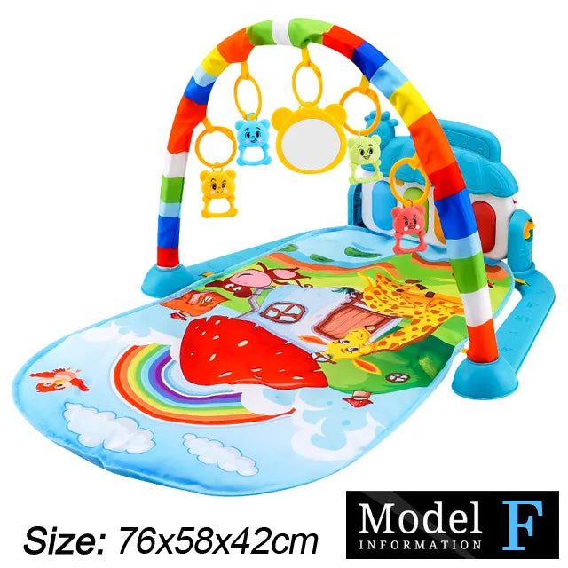 Baby Spielmatte mit Musikbogen & Piano – 0–36 Monate