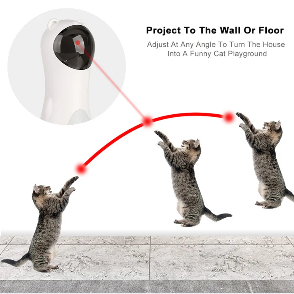 Automatischer 360° Katzen-Laserpointer – Mit Auto-Timer