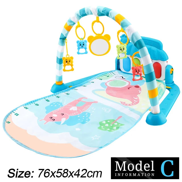 Baby Spielmatte mit Musikbogen & Piano – 0–36 Monate