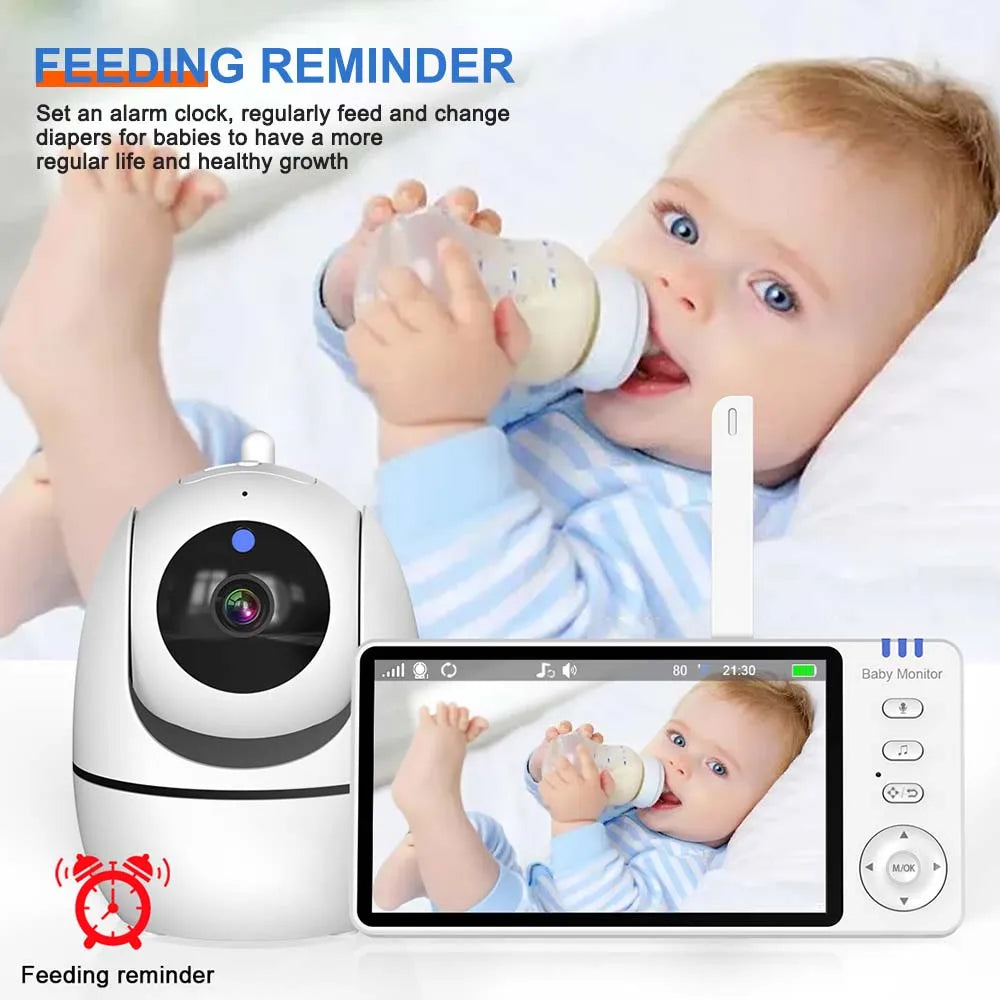 5-Zoll Video-Babyphone mit HD-Kamera & Nachtsicht