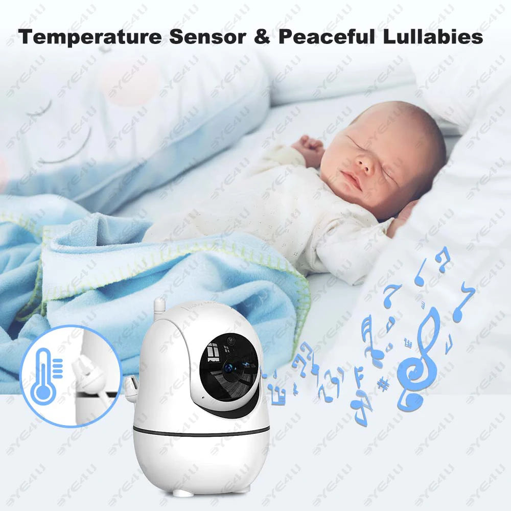 5-Zoll Video-Babyphone mit HD-Kamera & Nachtsicht