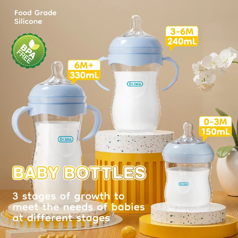 BPA-Freie Babyflasche mit Griff – 150/240/330ml