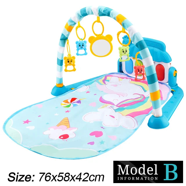 Baby Spielmatte mit Musikbogen & Piano – 0–36 Monate