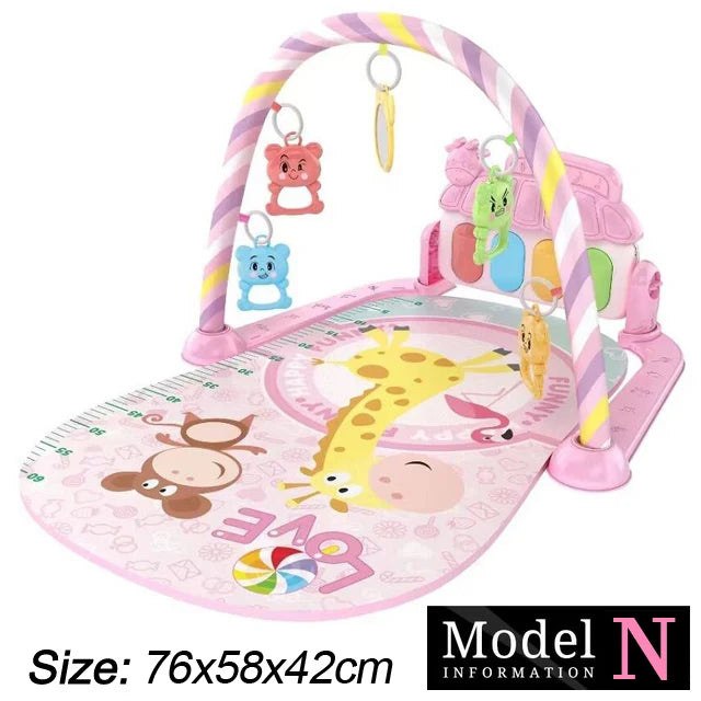 Baby Spielmatte mit Musikbogen & Piano – 0–36 Monate