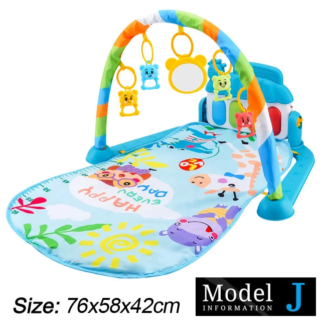 Baby Spielmatte mit Musikbogen & Piano – 0–36 Monate