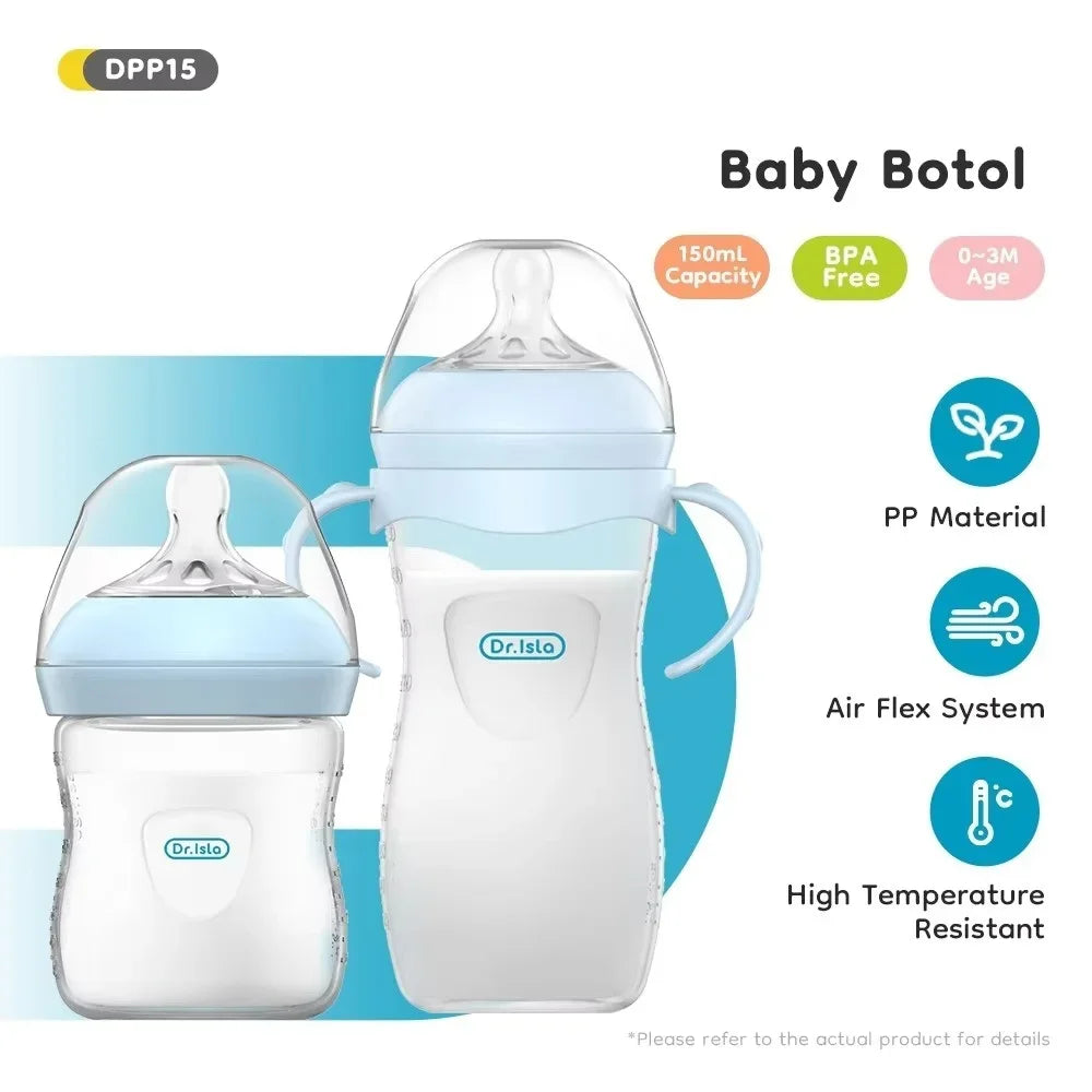 BPA-Freie Babyflasche mit Griff – 150/240/330ml