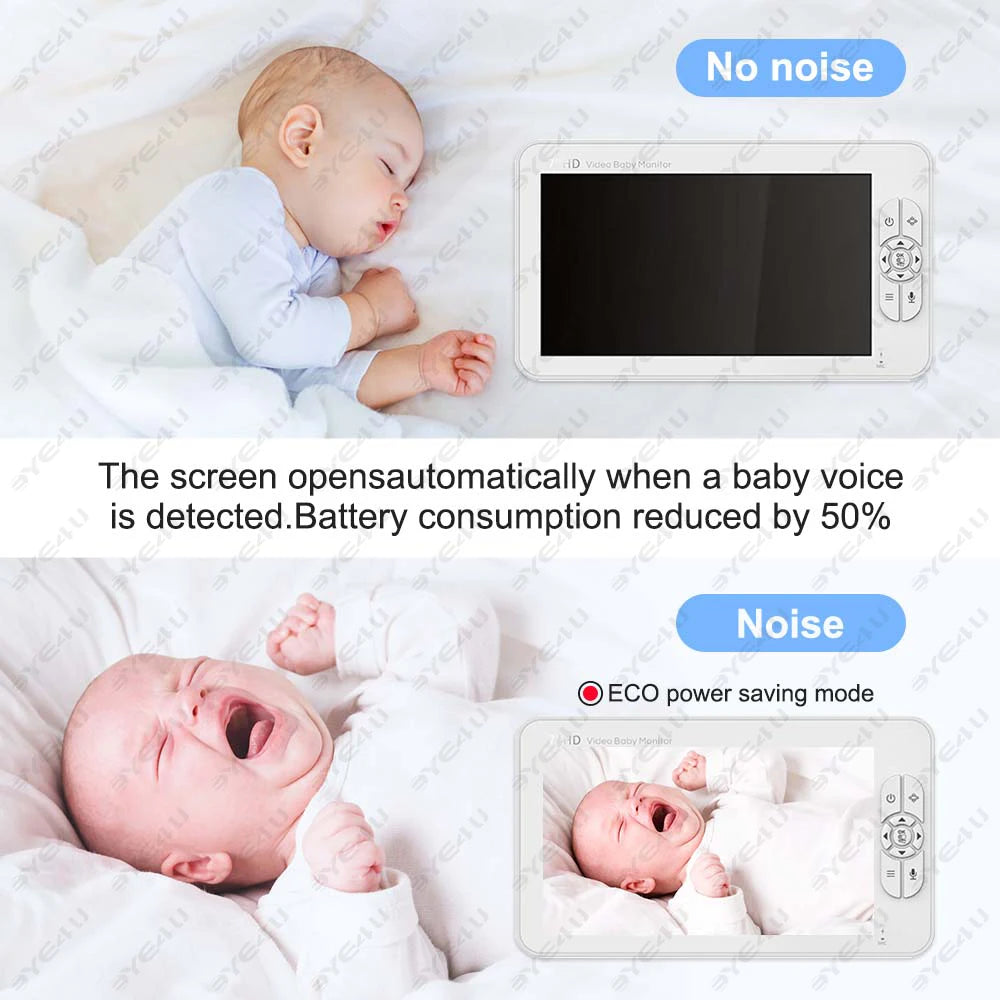 5-Zoll Video-Babyphone mit HD-Kamera & Nachtsicht