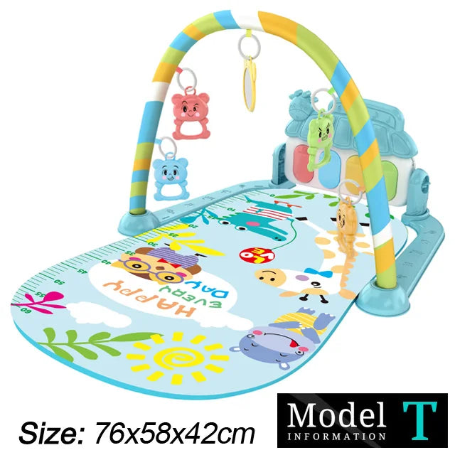 Baby Spielmatte mit Musikbogen & Piano – 0–36 Monate
