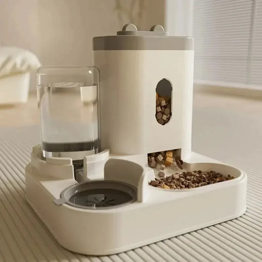 Automatischer Haustier-Futterautomat mit Wasserspender – 2L