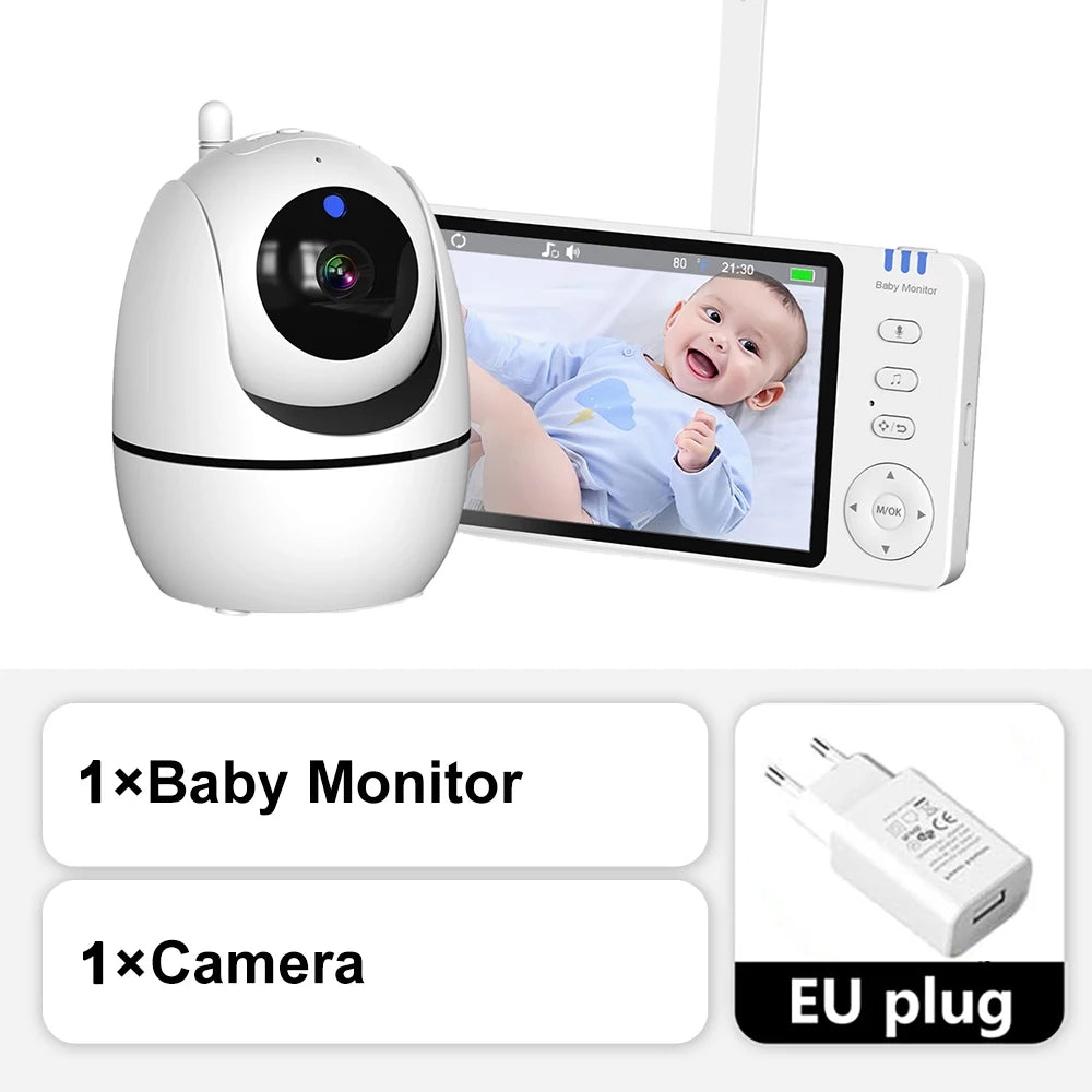 5-Zoll Video-Babyphone mit HD-Kamera & Nachtsicht