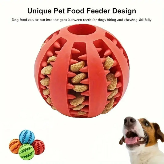 Hunde Kauball mit Futterfach – Bissfest & Zahnpflegend