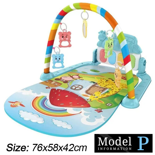 Baby Spielmatte mit Musikbogen & Piano – 0–36 Monate