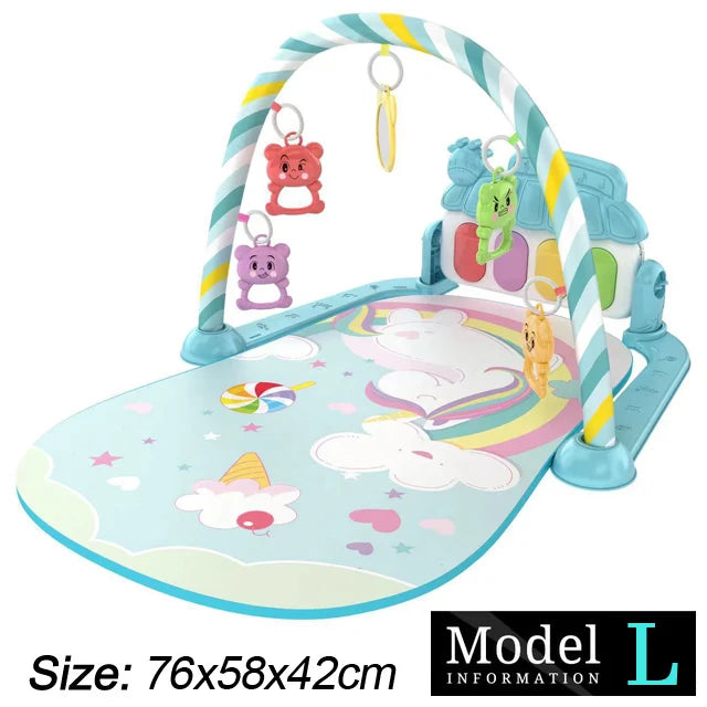 Baby Spielmatte mit Musikbogen & Piano – 0–36 Monate