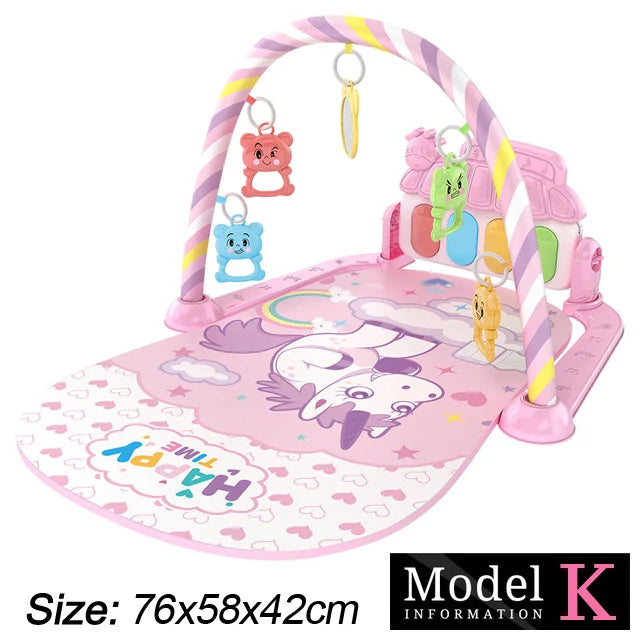 Baby Spielmatte mit Musikbogen & Piano – 0–36 Monate