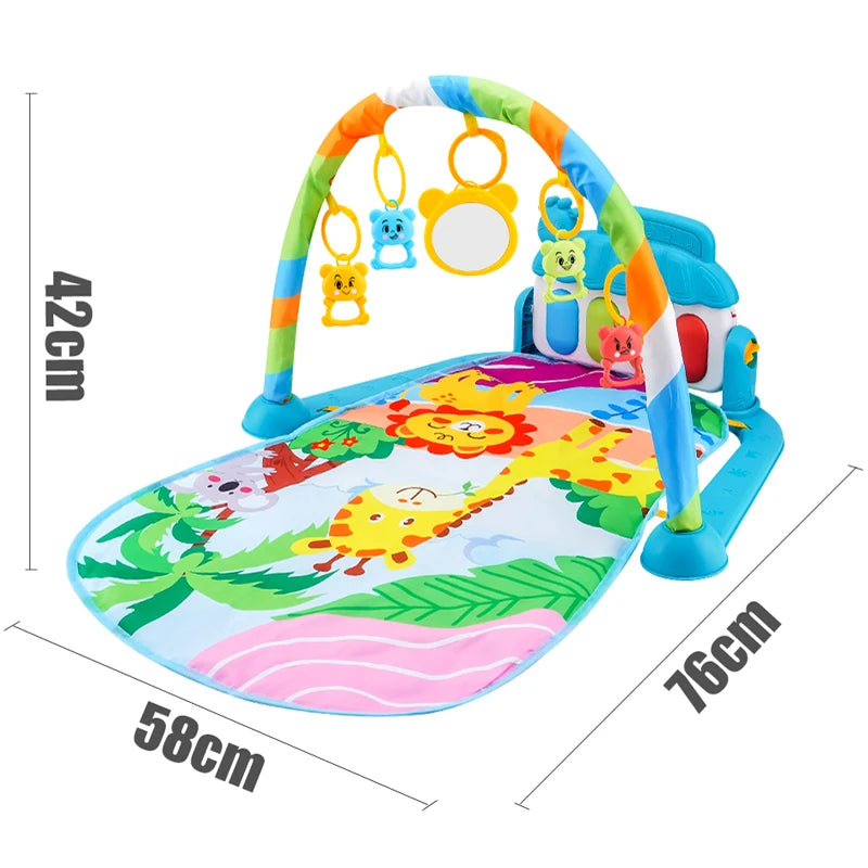 Baby Spielmatte mit Musikbogen & Piano – 0–36 Monate