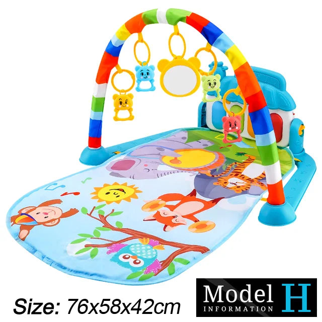 Baby Spielmatte mit Musikbogen & Piano – 0–36 Monate
